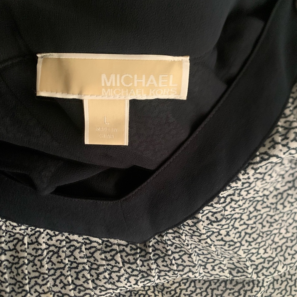 Michael Kors Navy and White Maxi Dress - Picture 3 of 3